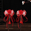 Hairgrip with bow, hairpins with tassels, children's hair accessory, red Hanfu, Chinese style