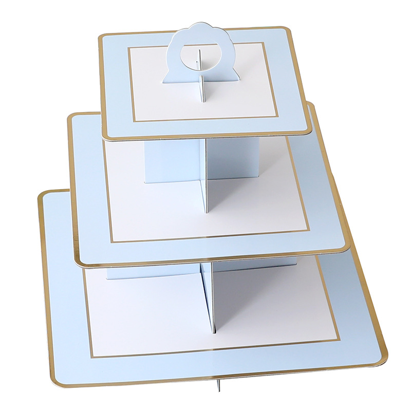 1 Piece Quantity Birthday Solid Color Paper Party Cake Stand 1 Piece