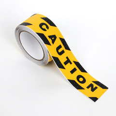 Black and yellow printed anti-slip tape with words caaution frosted tape with words Stair anti-slip tape 4.8cm*5m