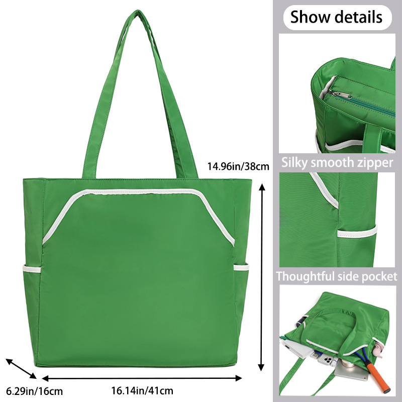 Bolsa de tenis de hombro único de gran capacidad de almacenamiento bolsa de pelota picada de alto valor facial de mujeres al aire libre bolsa de bádminton de hombro