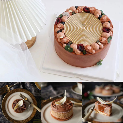2-link mosquito coil-shaped circle mousse cake mold DIY baking mold silicone fondant mold mousse mold