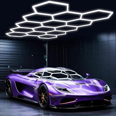 クロスボーダー LED 防水六角形ハニカム洗車ライトカーフィルム自動車修理ガレージ 7 穴 14 穴ワークステーションライト