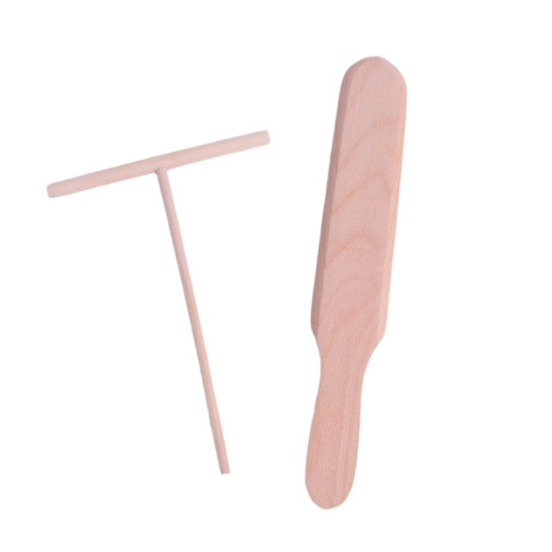 Utensilios de cocina para hacer panqueques, herramientas para panqueques, utensilios de repostería para el hogar, raspador de panqueques multigrano, rastrillo de madera para panqueques
