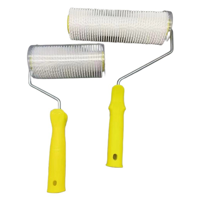 Fabricante al por mayor rodillo de espuma aguja rodante pintura de piso rodillo cepillo auto-nivelación industrial de hardware doméstico 18 pulgadas