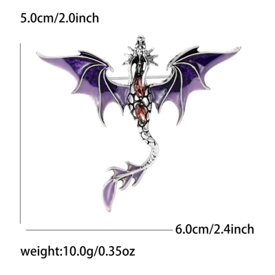 Western Dragon Pin, Men's and – Yaxa sancaqları - purple-4399-pu