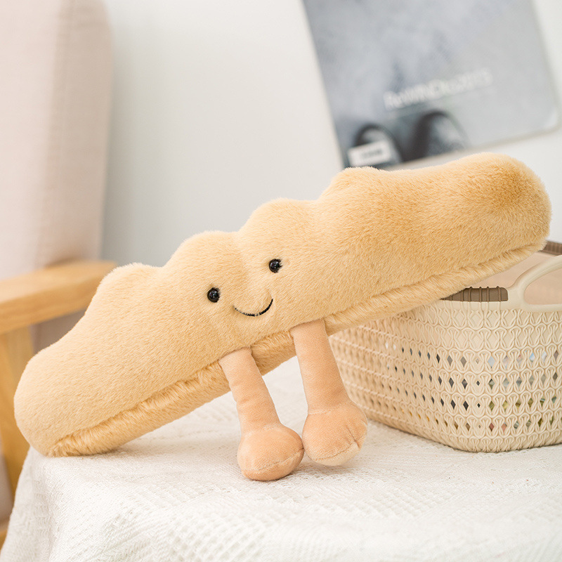 Simulación de tostadas pretzel almohada juguetes de peluche al por mayor transfronterizos bocadillos pan cuento muñeca calmante colgante