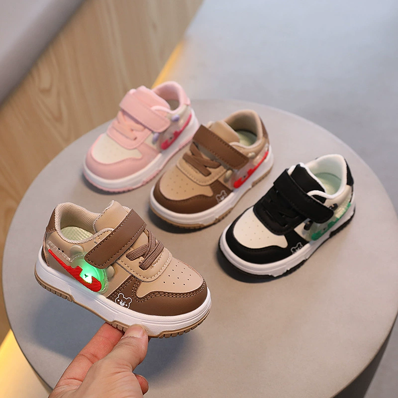 Одна пара детских кроссовок новая мягкая подошва кроссовки для детей 1-3 года детская обувь для мальчиков