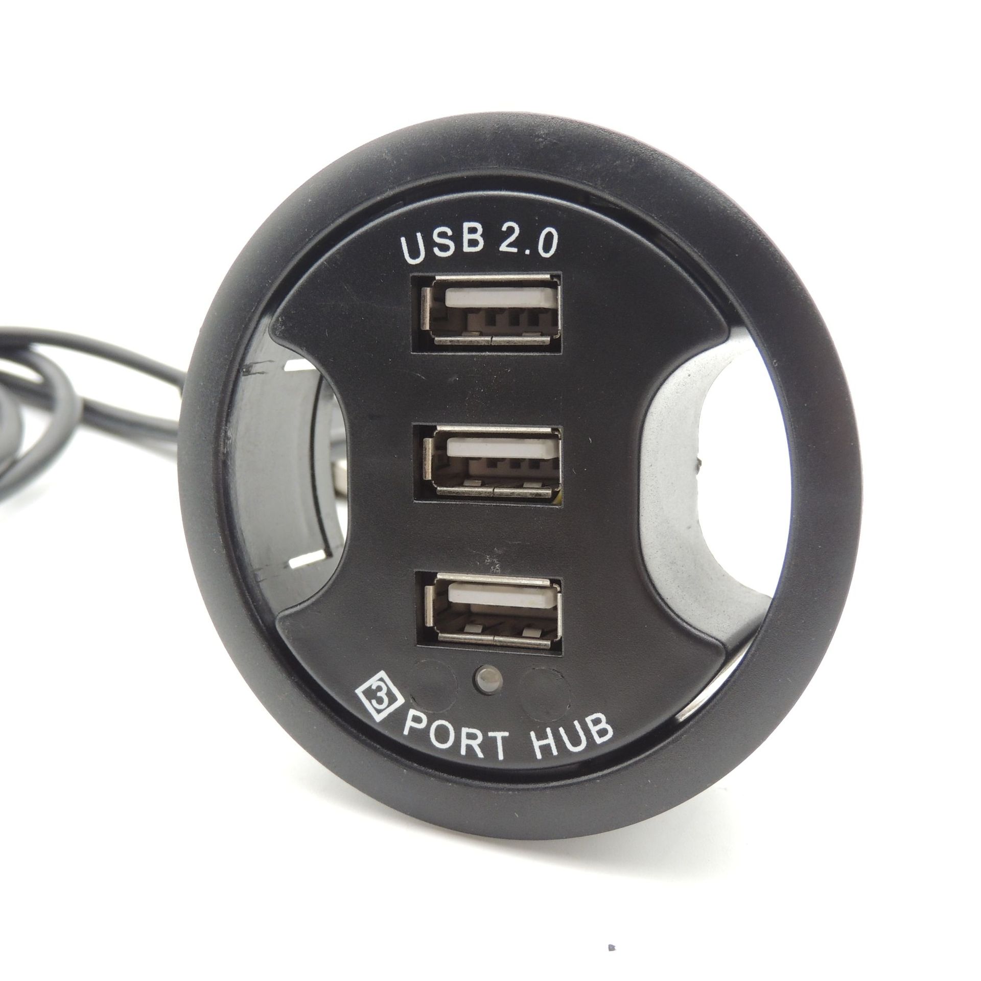 Hub USB Transfronterizo con Lector de Tarjetas, Base de Conexión Circular Perforada USB para Computadora, Hub de Escritorio 3.0, Divisor de Hub