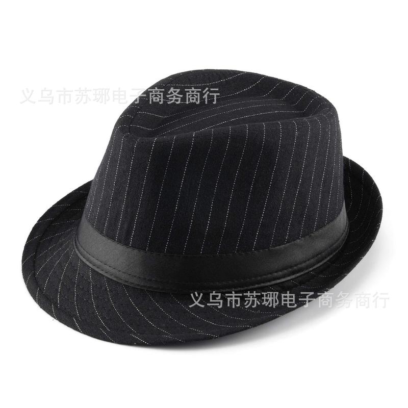 爵士帽英伦风亚麻纯色礼帽中男士女士卷边情侣款遮阳帽|undefined