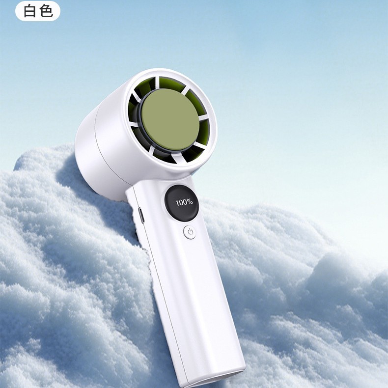 2025 夏の新入生屋外ハンドヘルドポータブル USB 小型ファンスマートデジタルディスプレイ 100 ギア高速超強風|undefined