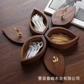 跨境木质首饰盒多层棉棒牙线收纳盒家用珠宝饰品耳钉盒项链饰品盒