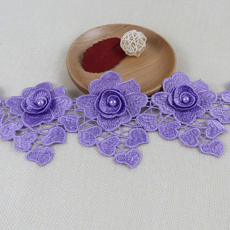 紫色钉珠水溶条码E00013