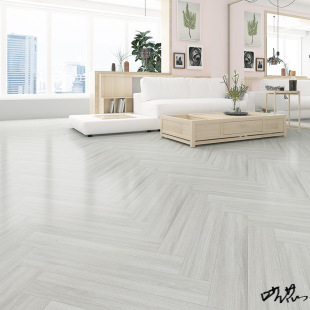 Herringbone pattern floor patchwork gray patchwork assembly composite wood water light color modification factory clothing store wood grain