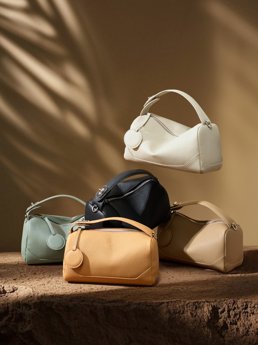 TOGOトップ層牛革女性バッグファッション真皮クロスボーダーボストンバッグ