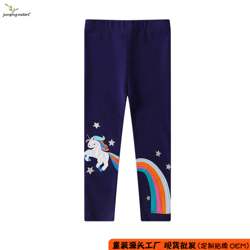 Children's pants summer factory wholesale children's pants summer jump children's pants spring and summer new western style trendy girls' pants