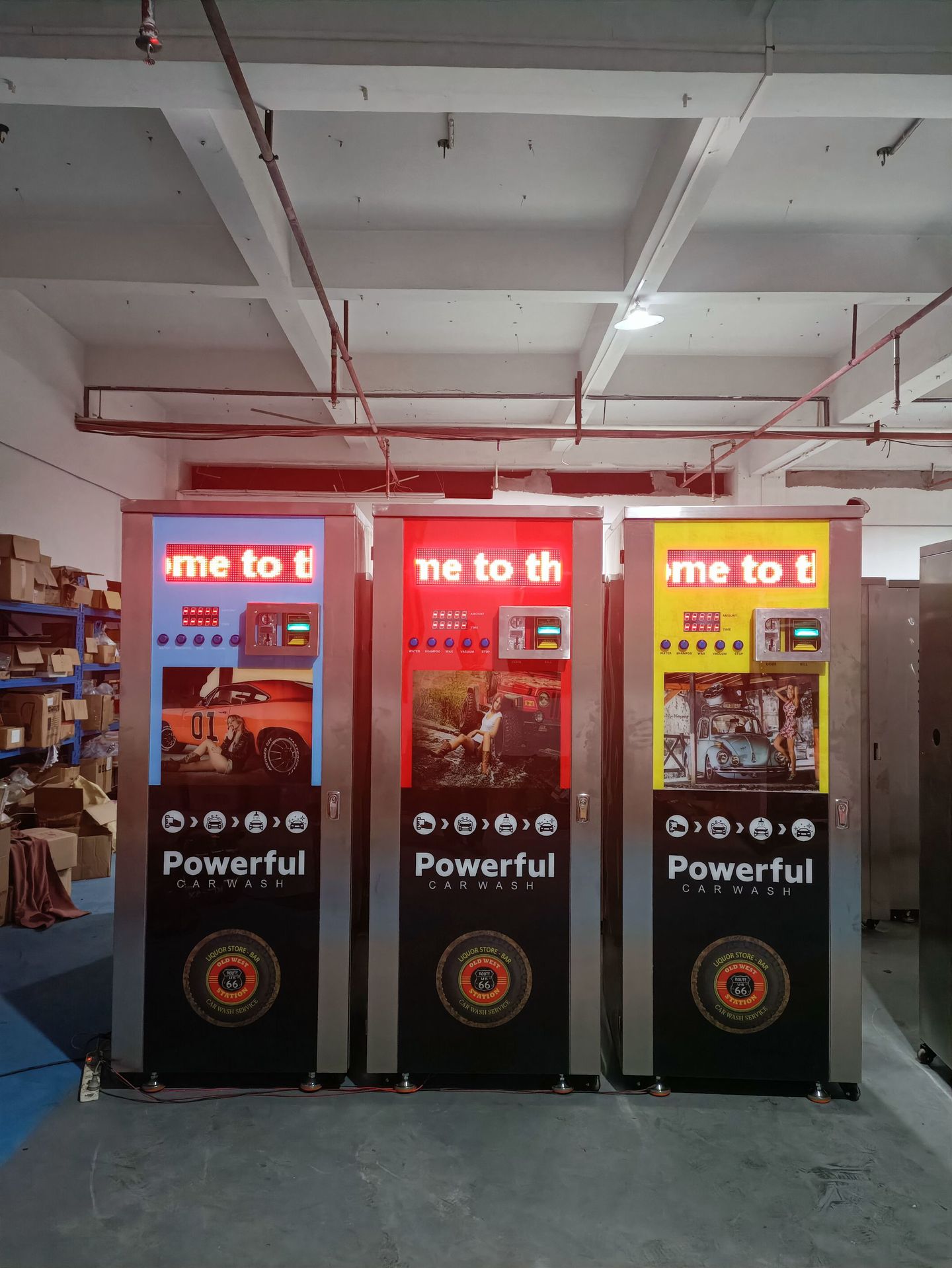 24-Hour Self-Service Vertical Car Wash Machine for Residential Areas, Commercial Use, Unmanned Intelligent Fully Automatic Car Wash Machine, Shared All-In-One Machine