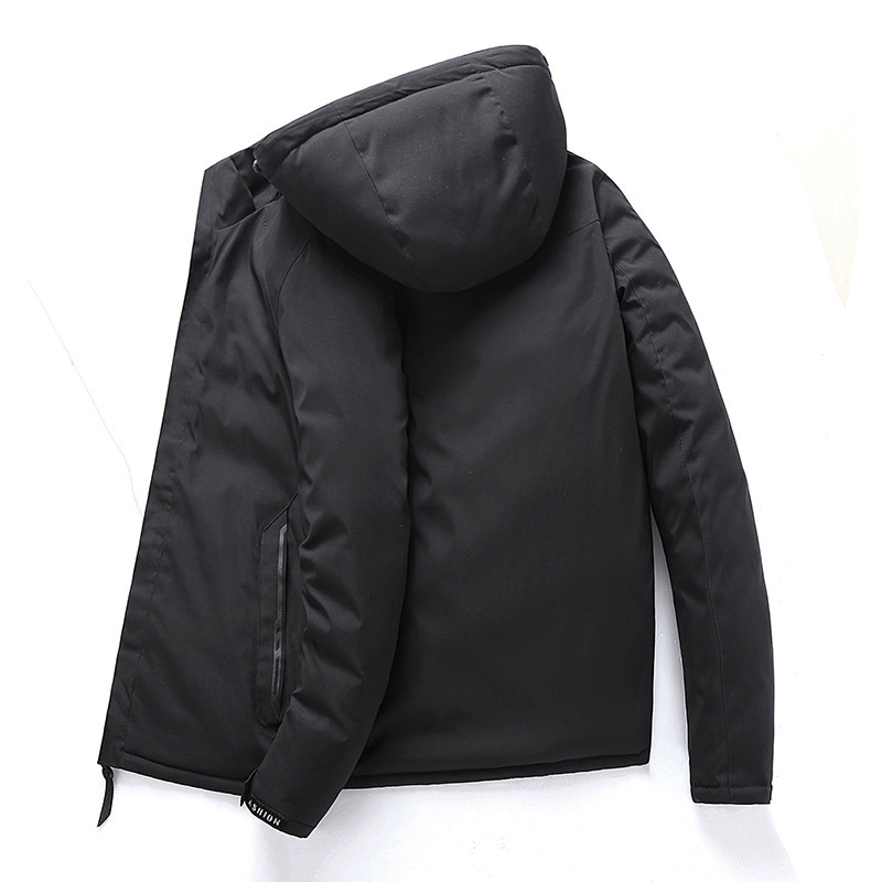 Abrigo de algodón acolchado para hombre nuevo abrigo de invierno desmontable sombrero suelto abrigo de algodón acolchado ropa de doble cara engrosada más tamaño