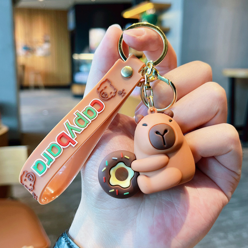 漫画カピバラカピバラキーホルダーペンダントクリエイティブかわいい人形カップル車のペンダント小さなギフト卸売|undefined