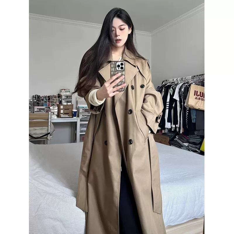 Autumn trench coat, jacket, loose fit