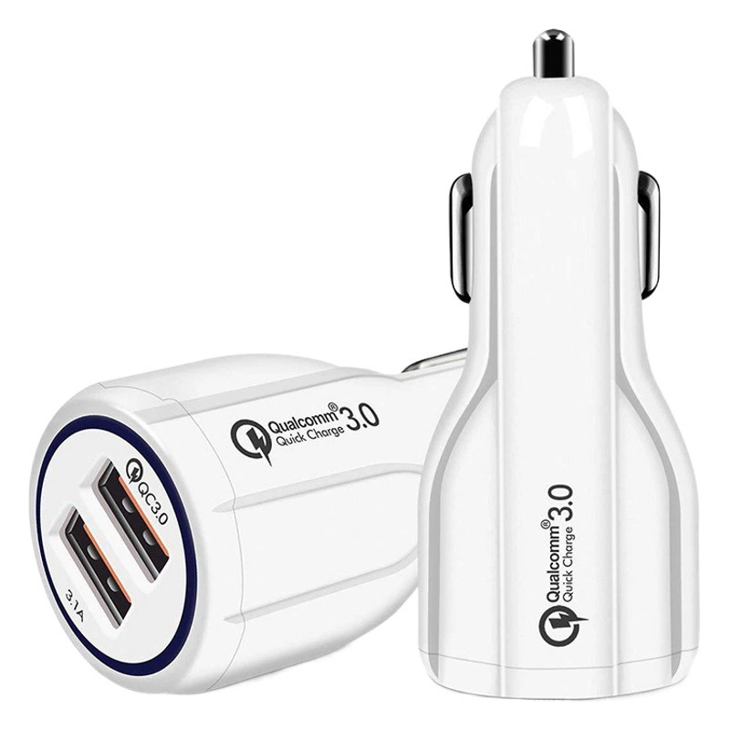 QC3.0 Боулинг быстрое зарядное устройство автомобильное зарядное устройство Новое 3.1A автомобильное зарядное устройство мобильный телефон зарядка двойной USB автомобильное зарядное устройство