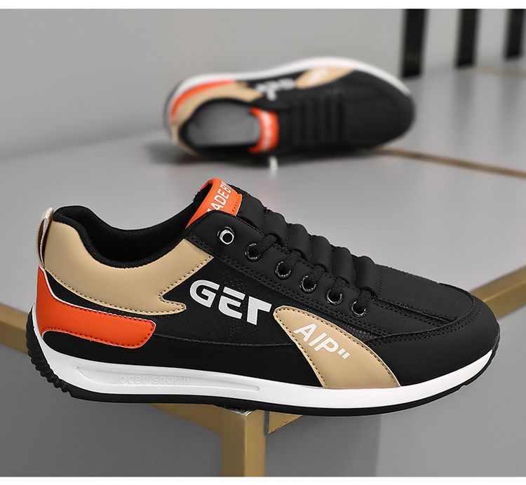 Herrenschuhe 2024 Frühling und Herbst Leichte, weiche Sohle, Leder, vielseitige Forrest Gump-Schuhe, lässige, rutschfeste Slip-On-Fahrschuhe für Herren_voghion.com