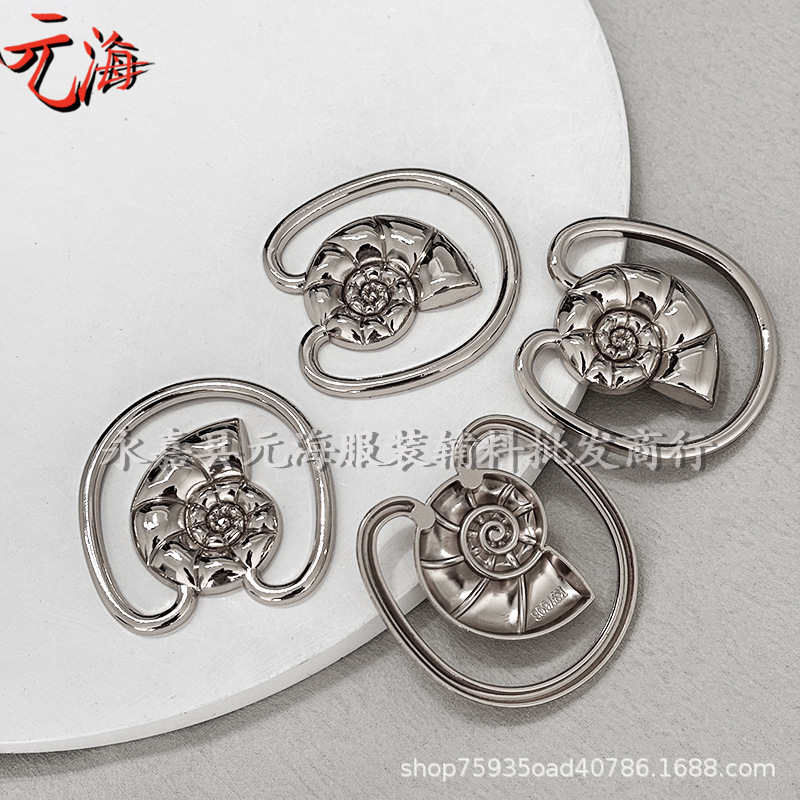 Nuevo botón de aleación de metal de pecho de moda ropa interior de baño botones de decoración de forma irregular accesorios de aleación