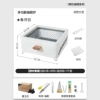 [White] Square Fireplace + Charcoal + 7-piece Set