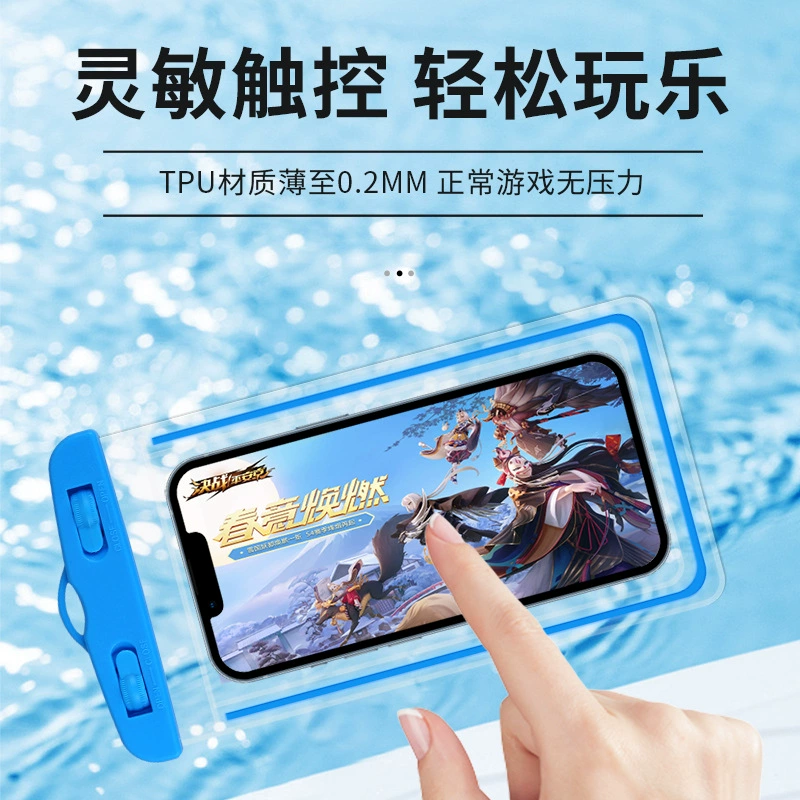 Мобильный телефон водонепроницаемый чехол для мобильного телефона открытый дрейф плавание полностью прозрачный водонепроницаемый мобильный телефон защитный мешок пользовательского рекламного логотипа