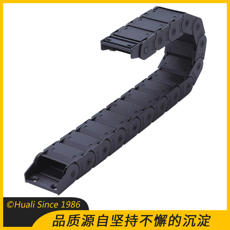 工程塑料拖链 尼龙桥式拖链 雕刻机全封闭防尘电缆拖链穿线坦克链