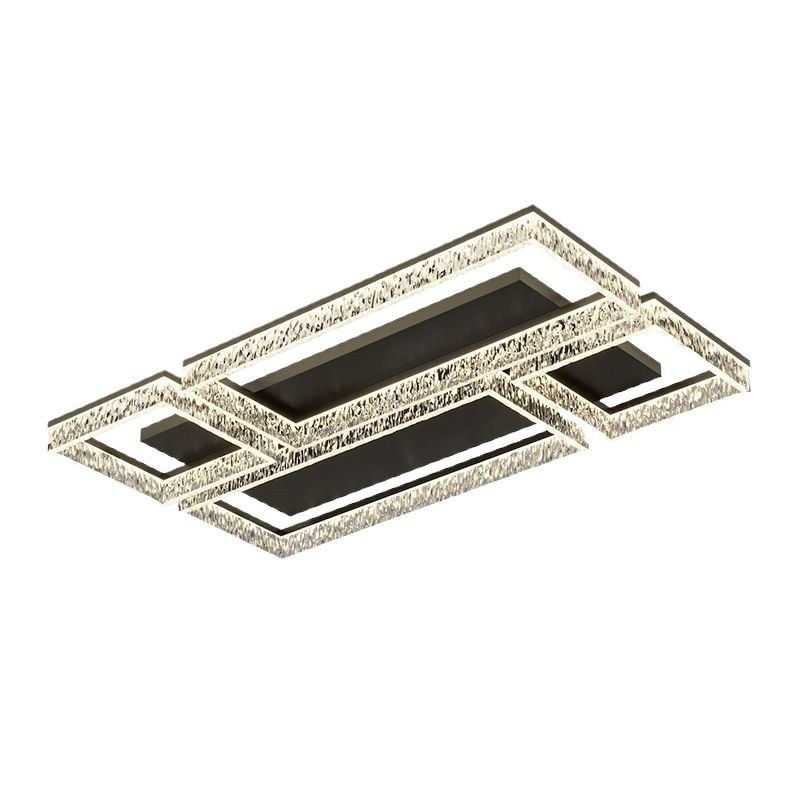 [Selección estricta] lujo ligero de alto nivel sentimental minimalista cristal de hielo agrietado lámpara de habitación principal lámpara de techo lámpara de sala de estar