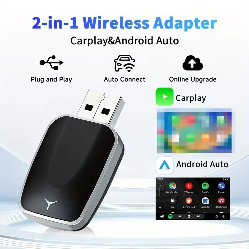 Hot-selling carplay box, wired to wireless adapter, Android Auto car connectivity box, wireless carplay