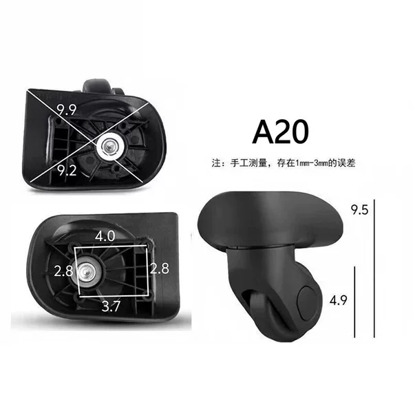 Luggage wheel accessories, universal wheels, wear-resistant password lock handle, travel luggage bag sliding wheels, replacement wheels