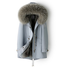 进口芬兰狐狸毛内胆可拆卸2025年冬新款海宁皮草外套女中长年轻款