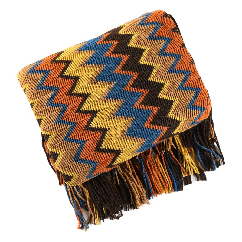 Bohemian Sofa Blanket Cover Blanket Blanket Summer Knitted Blanket Office Nap Blanket Air Conditioning Blanket Blanket
