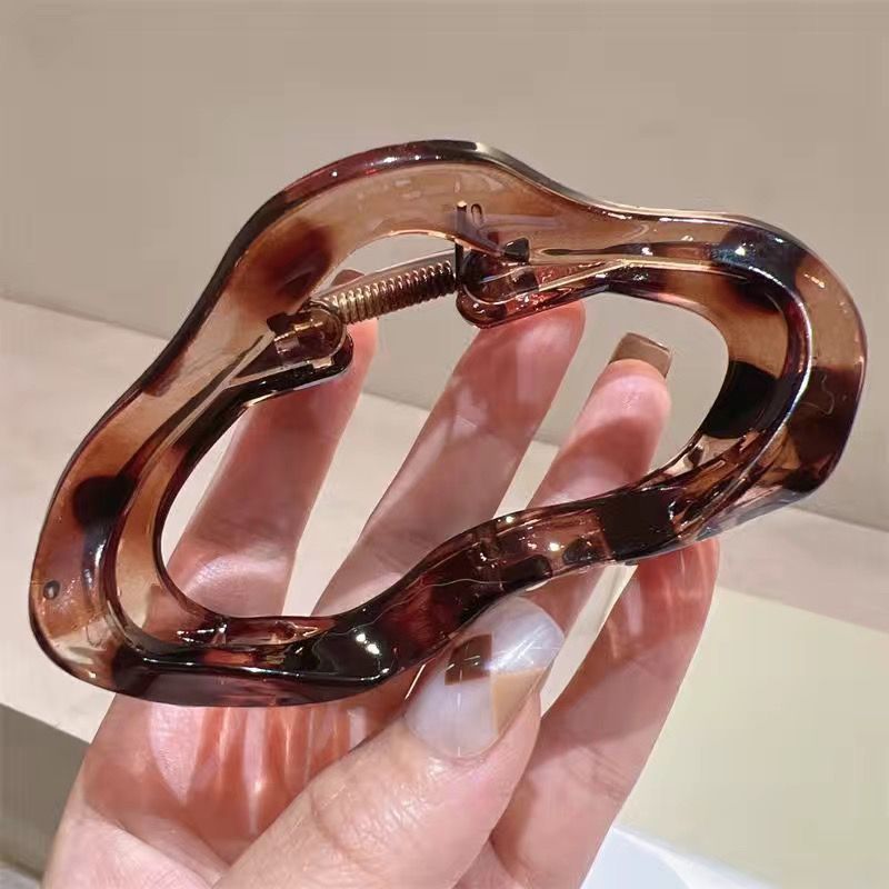 高級クラウド大型サメクリップヘッドドレス気質ヘアクリップ女性用ヘアクリップ後頭部クリップサメクリップLサイズ|undefined