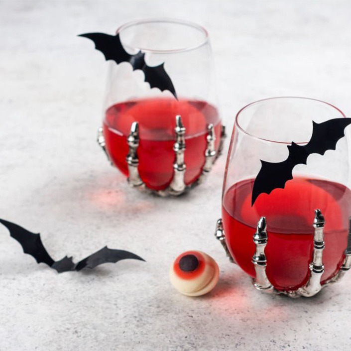 Transfronterizos Halloween PVC Bat Stick Set Black Bat Stick Wall Glass Stick Halloween Party Decoration Bat