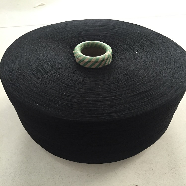 纱线涡流纺粘胶纱40s人棉纱40s支特黑粘胶纱线