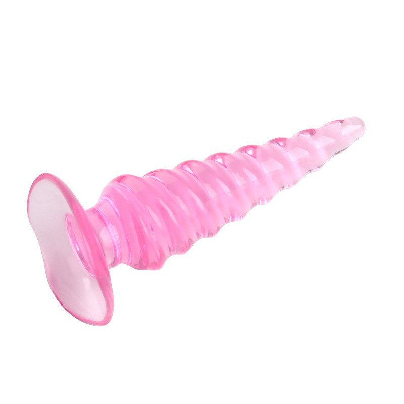 Jelly Anal Plug with Graduated Beads, Flexible TPE Beginner Anal Trainer — detail image 1