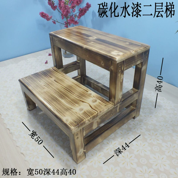 Carbonized water paint width 50 depth 44 height 40 disassembled and shipped - platform ladder