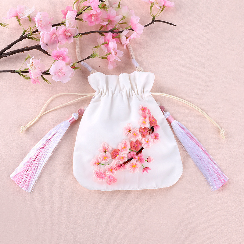 Bordado DIY auto bordado a mano principiante material de ventilador de banda banda banda de bordado cinta de bordado bolso de bordado su