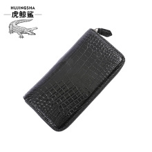 工厂批发鳄鱼皮手拿包男士休闲钱包大容量潮流新款长款真皮男卡包