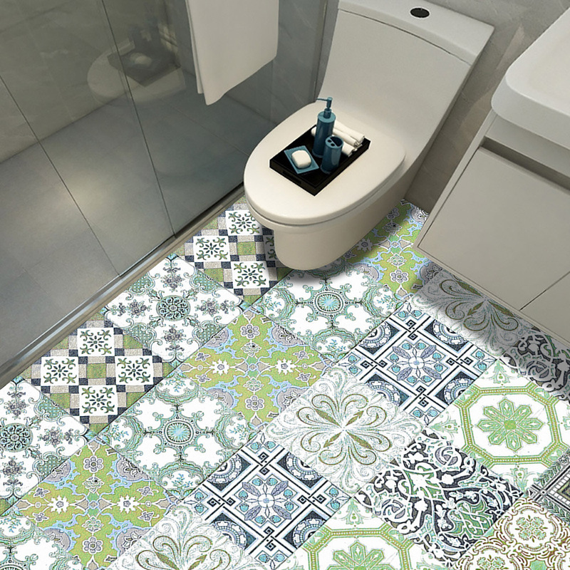 Vintage Tile Pattern Frosted Floor Sticker Kitchen Backsplash Desktop Wardrobe Refurbished Waterproof Wear-resistant Wall Sticker Vintage Tile Pattern Frosted Floor Sticker Kitchen Backsplash Desktop Wardrobe Refurbished Waterproof Wear-resistant Wall Sticker