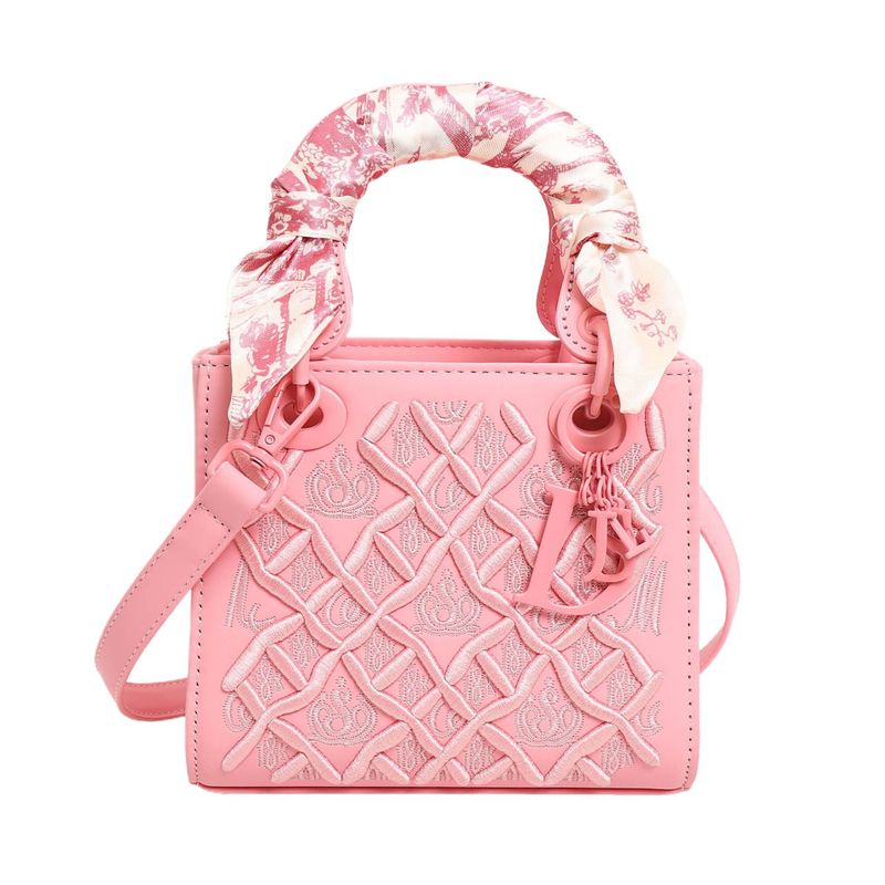 重工業刺繍多用途ダイアナ妃バッグ新しいファッションシルクスカーフハンドバッグ女性のハイエンドショルダーメッセンジャーバッグクロスボーダー|undefined