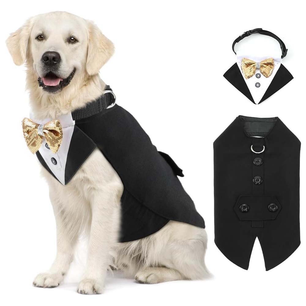TANPOPO nuevos productos transfronterizos ropa para mascotas traje esmoquin bufanda para mascotas ropa para mascotas ropa de fiesta