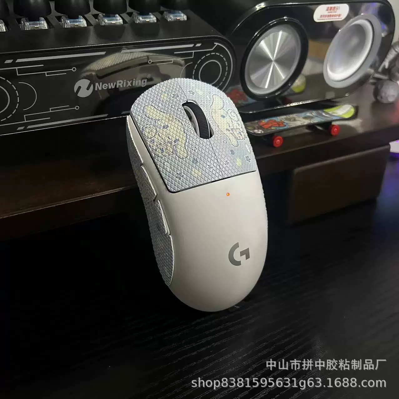 Противоскользящая наклейка для мыши Logitech GPW первого и второго поколения, совместимая с GPROX, всесторонняя впитывающая пот пота, антипотовая наклейка из кожи ящерицы