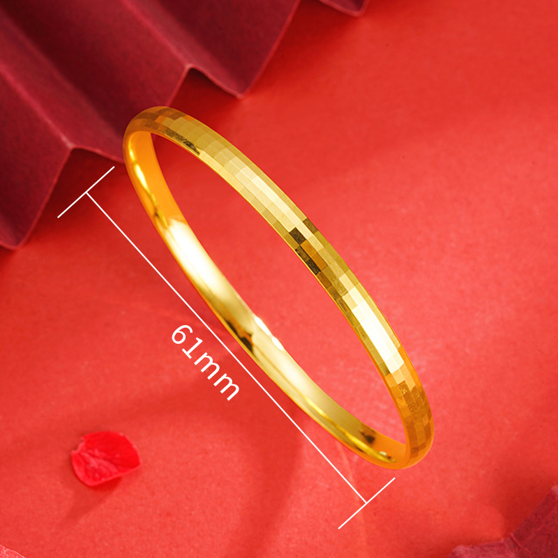 Internet celebridad mosaico pulsera anillo interior curvado mujer imitación oro moda geométrica collage joyería a juego no se desvanece