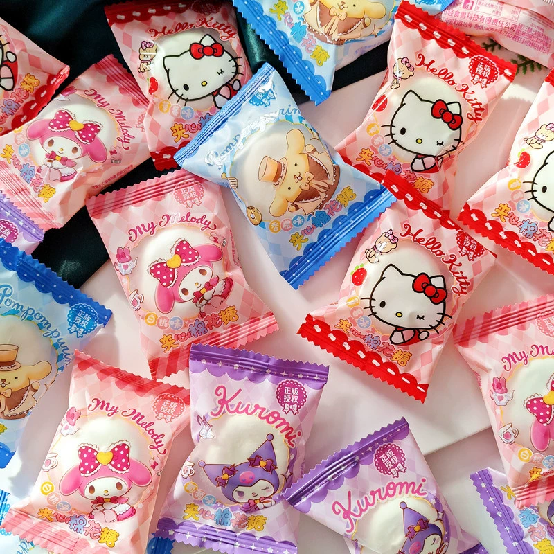 Семейный сэндвич Sanrio с разными вкусами, зефир KT, кошачий пудинг, собака Куроми Мелодия, детский подарок на день рождения