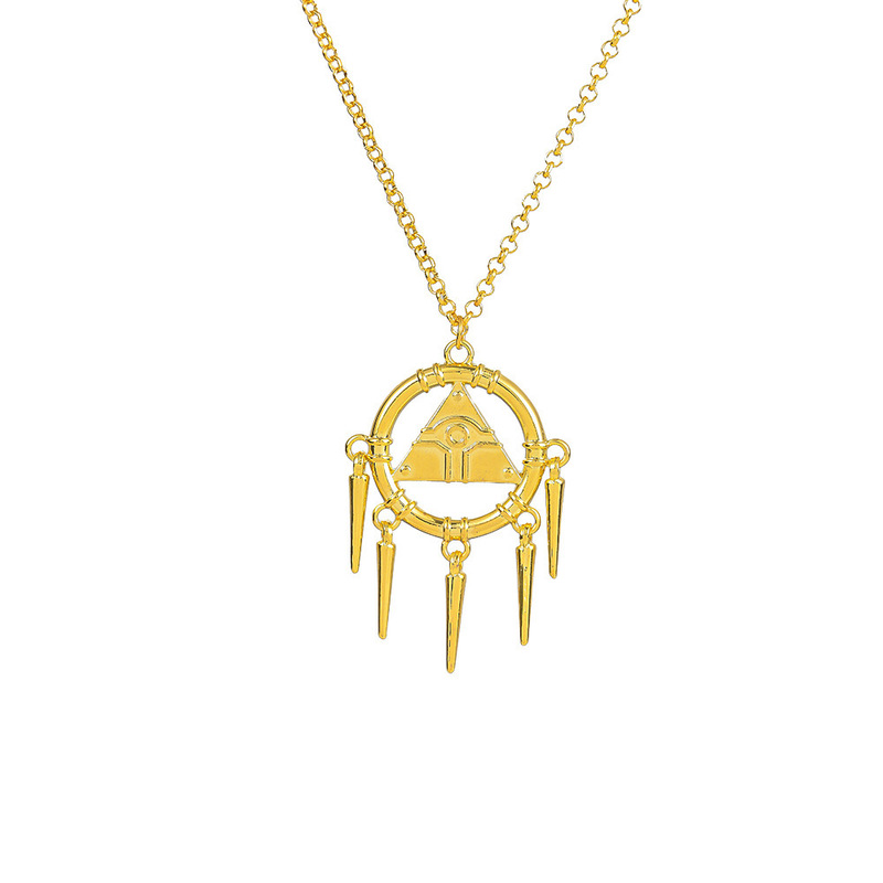 Yu-Gi-Oh Peripherals Seven Artifacts Millennium Wisdom Wheel Millennium Building Blocks Pyramid Keychain Necklace Pendant Yu-Gi-Oh Peripherals Seven Artifacts Millennium Wisdom Wheel Millennium Building Blocks Pyramid Keychain Necklace Pendant