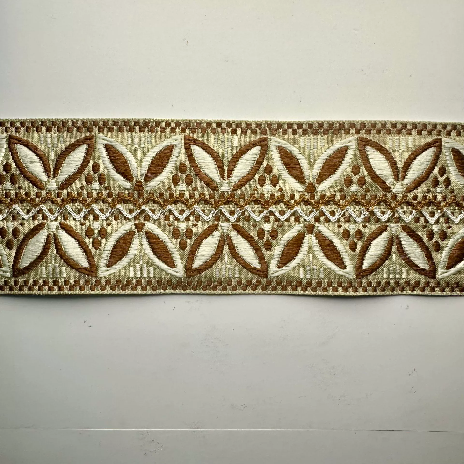 Новая жаккардовая кружевная лента с вышивкой в ​​виде листьев шириной 6 см, сделай сам, одежда, манжеты, юбка, декоративные кружевные аксессуары