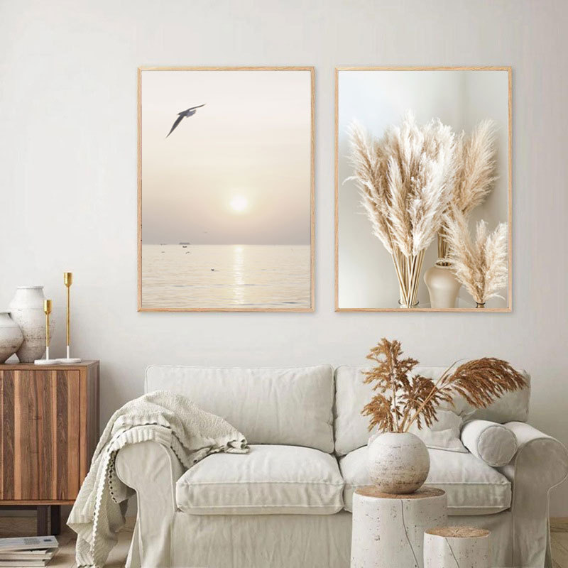 Beautiful Beach Scenery Poster Hanging Nordic Living Room Home Decor Painting Canvas Print Core_voghion.com